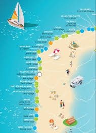 Suivez détours en france dans le tour de. Carte Des Plages De France Vacances Guide Voyage