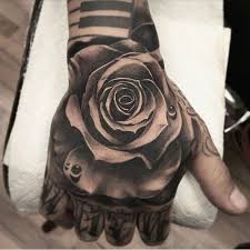 Rose Hand Tattoo On Pinterest Money Rose Tattoo Hand Tattoos And Handtatueringar Tatueringsdesigner Tatuering Inspiration