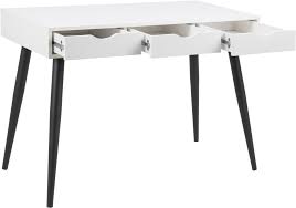 237,00 € (uvp) 208,99 € schreibtisch studare mit push funktions schublade. Schreibtisch Neptun Weiss Metall Schwarz 110cm Breit Angebot 24 Reduziert Schreibtische