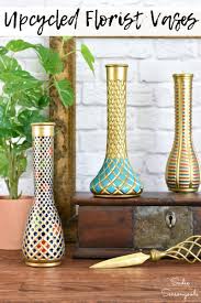 Cloisonne Vase Inspiration With Florist Vases From The Thrift Store Upcycle Decor Thrift Store Decor Decor Tutorials