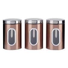 3pc stainless steel set of sugar tea coffee jars storage pot jar canisters. Results For Coffee Storage Jars
