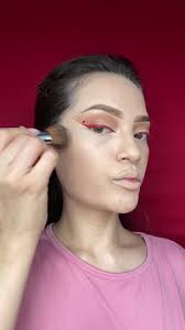 Doy por inaugurada la temporada navideña… 🤫😍😂, ✨Maquillaje con delineado  rojo✨, #tutorial , #videoviral, #maquillaje, #navidad2023