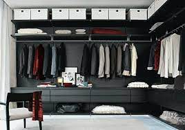 Drawers underneath (same as used in closet for fabric) and shelf above. Begehbare Kleiderschranke Systeme Fur Offene Kleiderschranke Living At Home