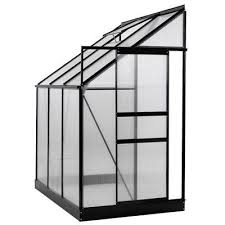 Nature 4 Ft W X 8 Ft D Lean To Greenhouse Angebautes Gewachshaus Unterstand Gewachshaus