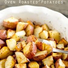 Easy Oven Roasted Potatoes Recipe Yummly Recipe Roasted Potato Recipes Oven Roasted Potatoes Easy Recipes