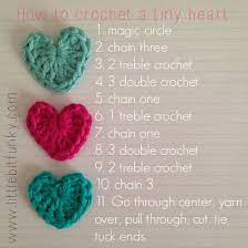 Sometimes just seeing it done makes all the difference! How To Crochet A Tiny Heart Crochet Heart Pattern Valentines Crochet Crochet Flower Patterns