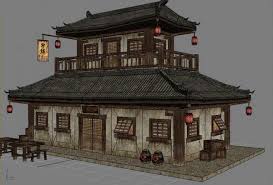 Learn how to draw a 3d city in a piece of paper, an optical illusion with 3d buildings, in this narrated art tutorial drawing of an anamorphic hole in a. Free Cartoon House Pictures Cartoon 3ds Max Model Download Free Material Library 3dmodelfree Chinese House Chinese Architecture Asian Architecture