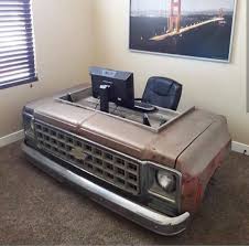 Chevy Truck Desk Garage Furniture Automotive Furniture Car Part Furniture