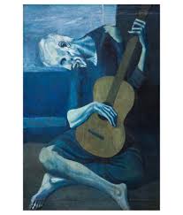 Man guitarist player sitting and playing guitar. Tallenge The Old Guitarist By Pablo Picasso Gallery Wrap Canvas Art Print Buy Tallenge The Old Guitarist By Pablo Picasso Gallery Wrap Canvas Art Print At Best Price In India On Snapdeal