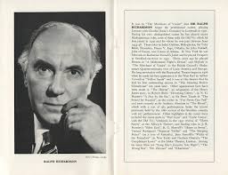 Ralph Richardson"MERCHANT OF VENICE" Angela Thorne/Jack Gwillim/Theatre  Royal Haymarket Company 1967 London Program (Playbill) at Amazon's  Entertainment Collectibles Store