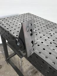 Certiflat 8 X8 X3 Adjustable Fabsquare In 2020 Welding Table Metal Table Top Welding Tables