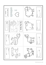 Farm Animal Minibook English Esl Worksheets For Distance Learning And Physical Classrooms