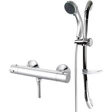 Stay In Complete Control Of The Temperature With The Architeckt Desna Rounded Thermostatic Bar Mixer Shower You Ll Lo Bathroom Taps Basin Taps Amazing Showers
