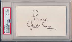Hp printers are capable of printing on paper of different sizes. Gale Sayers Signed 3x5 Index Card Inscribed Peace Psa Encapsulated Pristine Auction