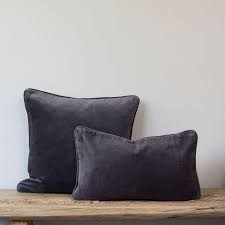 With luxurious velvet fabric, flanged edge square pillow, this set offers lavish and sophisticated style. Charcoal Velvet Pillows Off 51
