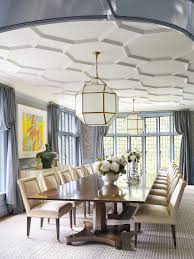 Gray art deco dining room with wainscoting. 50 Best Dining Room Ideas Designer Dining Rooms Decor