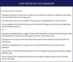Contoh Susunan Makalah Sederhana Baik Benar Lengkap Fisika Kebenaran Tertutup