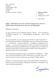Lettre de résiliation d'assurance prévoyance : Lettre De Resiliation Assurance Auto Suite A Un Deces Modele Gratuit