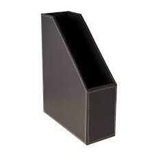 The basket's elegant design give your room more fashionable. Osco Brown Faux Leather Magazine Holder
