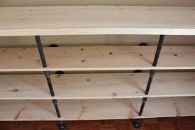 Would even work in a rustic cottage. How To Build Plumbing Pipe Shelves The Cavender Diary