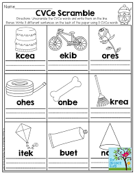 These pages are a great review for kids that have started learning cvce words. January No Prep Packets Cvce Words Cvce Teaching Spelling