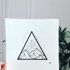 Weekend Came Early This Week Finally Some Time To Draw And Not Being Way Too Tired Illustrator Illustrati Triangle Tattoos Stippling Art Line Work Tattoo