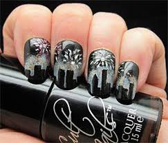 Happy New Year Eve Nail Art Designs New Years Nail Art Firework Nail Art New Year S Nails