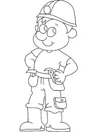 When it gets too hot to play outside, these summer printables of beaches, fish, flowers, and more will keep kids entertained. Construction Worker Coloring Page For Kids Coloring Sun
