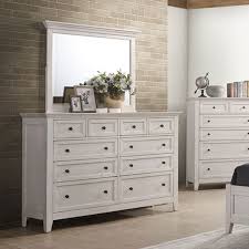 Wall bedroom dresser mirror dressing table + table + vanity benches modern minimalist three piece white rustic simple assembly,aproveite promoções, envio grátis, proteção ao consumidor e retorno. San Mateo Dresser Rustic White Intercon Furniture Furniture Cart