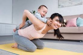 Each gym mat includes a black carrying bag with an adjustable shoulder strap. Little Child Piggybacking On Mother While She Standing On Yoga Mat At Home Free Stock Photo And Image