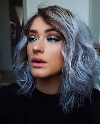 Ice Blue Baby Check Out These Icy Blue Locks Periwinkle And A Dash Of Sterling Can Get You The Shade Muanorbye Ice Blue Hair Icy Blue Hair Fox Hair Dye