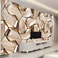With wall art from ashley homestore, your walls can have interesting visuals and images that reflect many aspects of your life and personality. Self Adhesive Mural Wallpaper Modern 3d Abstract Geometry Gold Etsy In 2021 Wall Painting Living Room Wallpaper Modern Wall Patterns
