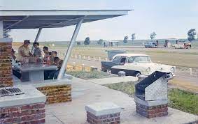 1960s Texas Highway Rest Stops Potting Station Structures Texas Usa