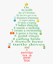 12 Days Of Christmas Words Pics Photos Days Christmas Lyrics Printable 12 Days Of Christmas Lyrics Hd Png Download Kindpng