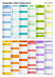 Nächster beitragurlaubsplaner excel 2021 vorlage kostenlos. Kalender 2022 Osterreich In Excel Zum Ausdrucken