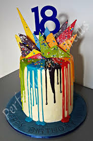Black And White Drip Cake For Men A Rainbow Drip Cake For A Young Man S 18th Birthday This One Was Chocolate Cake Covered In Chocolate Drip Cake 18th Birthday Cake White Chocolate Buttercream
