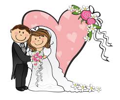 Cartoon Bride And Groom On Wedding Background Of Pink Hearts Clipart Best Funny Bride Kids Wedding Activities Wedding With Kids