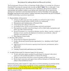 I have included my resume for your consideration. Recruitment For Tufts University Psychology Department Facebook