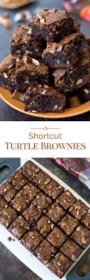 Shortcut Turtle Brownies Recette Dessert Noel Chocolat Et Dessert
