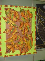 Falling Leaf Collage Grade 3 Splatter Painting Fingerprint Collage Kunst Herbst Basteleien Kreativ