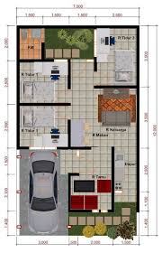 L = ½ × (10 + 12) × 8 = 88 cm². 10 Inspirasi Denah Rumah Minimalis 7x12 Lengkap Dengan Desainnya