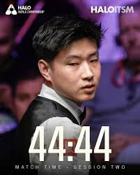 44 Minutes. 44 Seconds. 4 Frames for Zhao Xintong. #HaloWorldChampionship