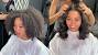 Short Hair Silk Press With Curls