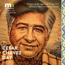 MCLA commemorates this day remembering César Chávez' legacy as a civil  rights leader and champion of the labor movement. His cause continues to  inspire farm workers and laborers across the country and
