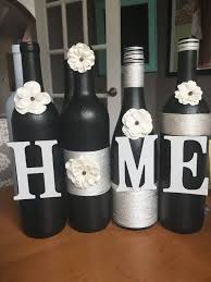 Jun Bottles Decoration Wine Bottle Diy Crafts Wine Bottle Crafts