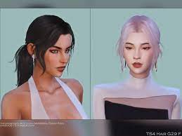 We all prayed for more realistic hairstyles in sims 4! The Sims Resource Female Hair G29