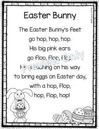 Easter Bunny Poems For Kids Poetry Notebook Poem Of The Week Seasonal Holidays Easter Poems Kindergarten Poems Easter Songs