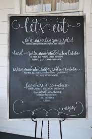 Beth And Josh Planned A Gorgeous Diy Garden Wedding Diy Wedding Menu Wedding Menu Chalkboard Wedding Chalkboard Signs