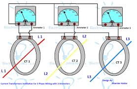 3 phase kwh meter wiring diagram. 3 Phase Current Transformer Wiring Diagram Electricalonline4u
