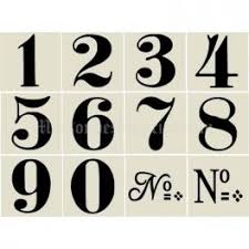 Old World Style No 1 Numbers 12 3x3 Stencils Number Stencils Stencils Printables Numbers Font